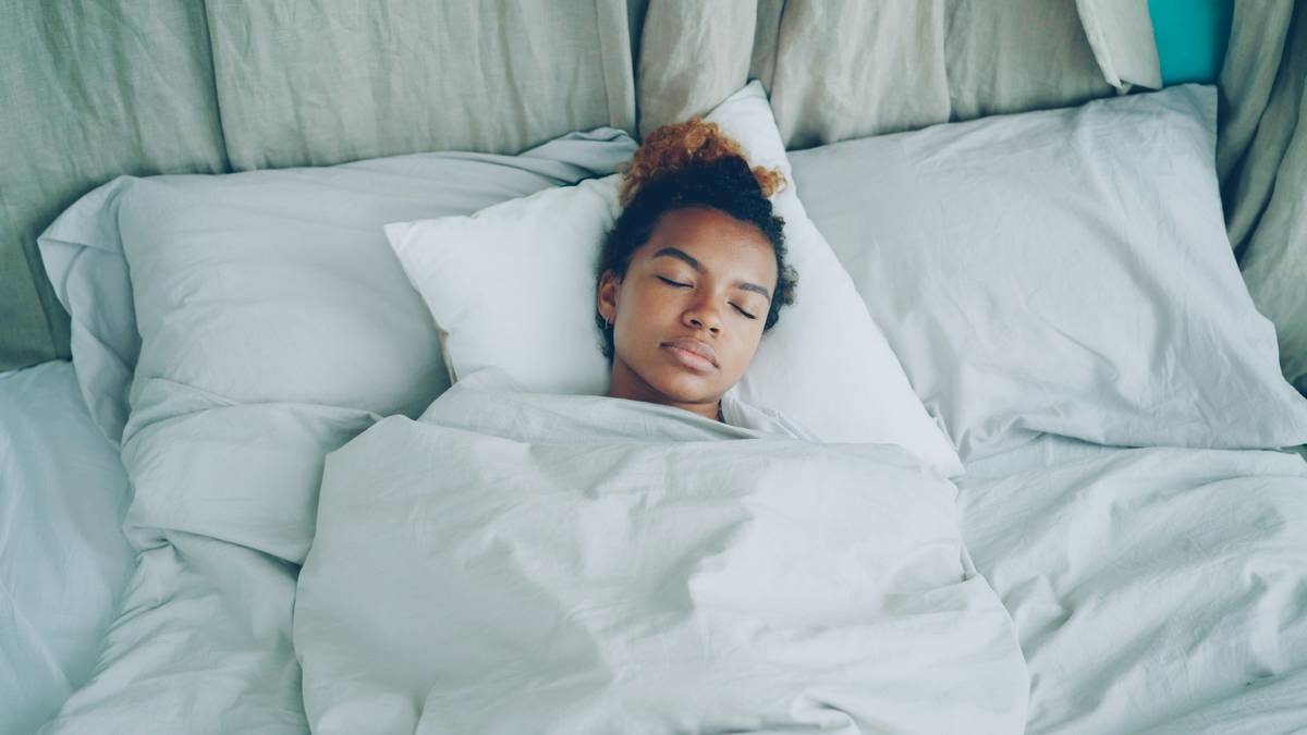 Comparison image of tired woman before switching mattresses and energetic version afterward